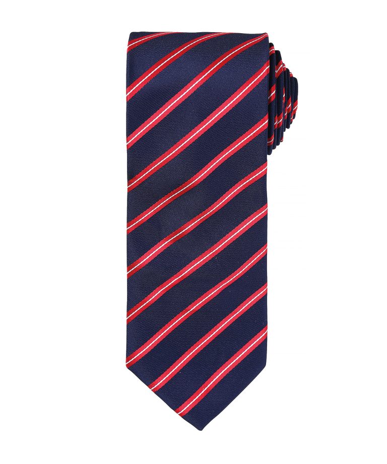 Premier &#8211; Sports Stripe Tie PR784, Vivid Promotion Workwear