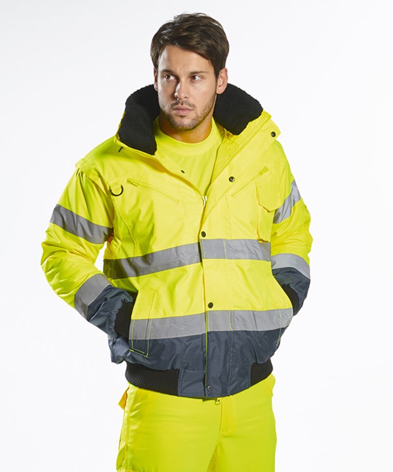 Portwest - Hi - Vis Contrast Bomber Jacket (C465) PW013