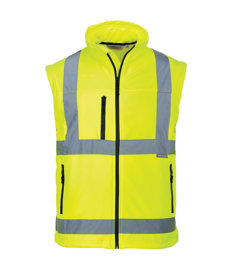 Portwest Hi-Vis Softshell Jacket (3L) (S428) PW092, Vivid Promotion Workwear