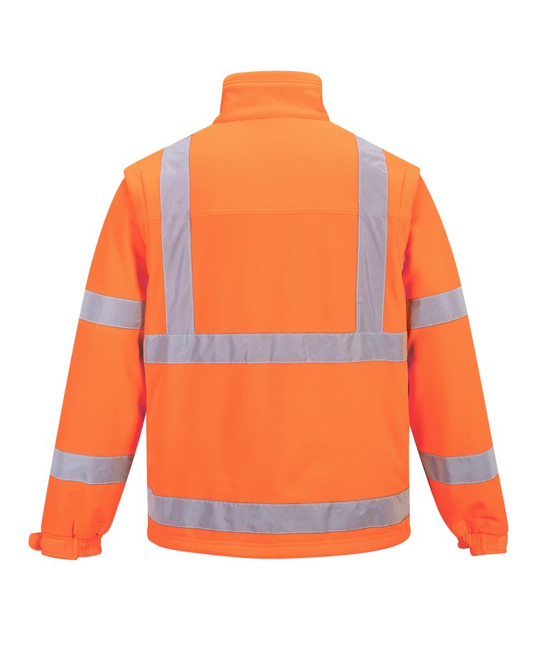 Portwest Hi-Vis Softshell Jacket (3L) (S428) PW092, Vivid Promotion Workwear