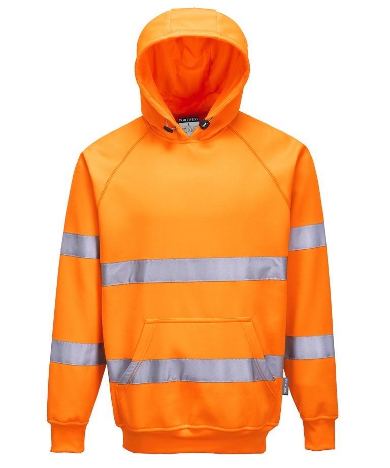 Portwest &#8211; Hi &#8211; Vis Hooded Sweatshirt (B304) PW337, Vivid Promotion Workwear