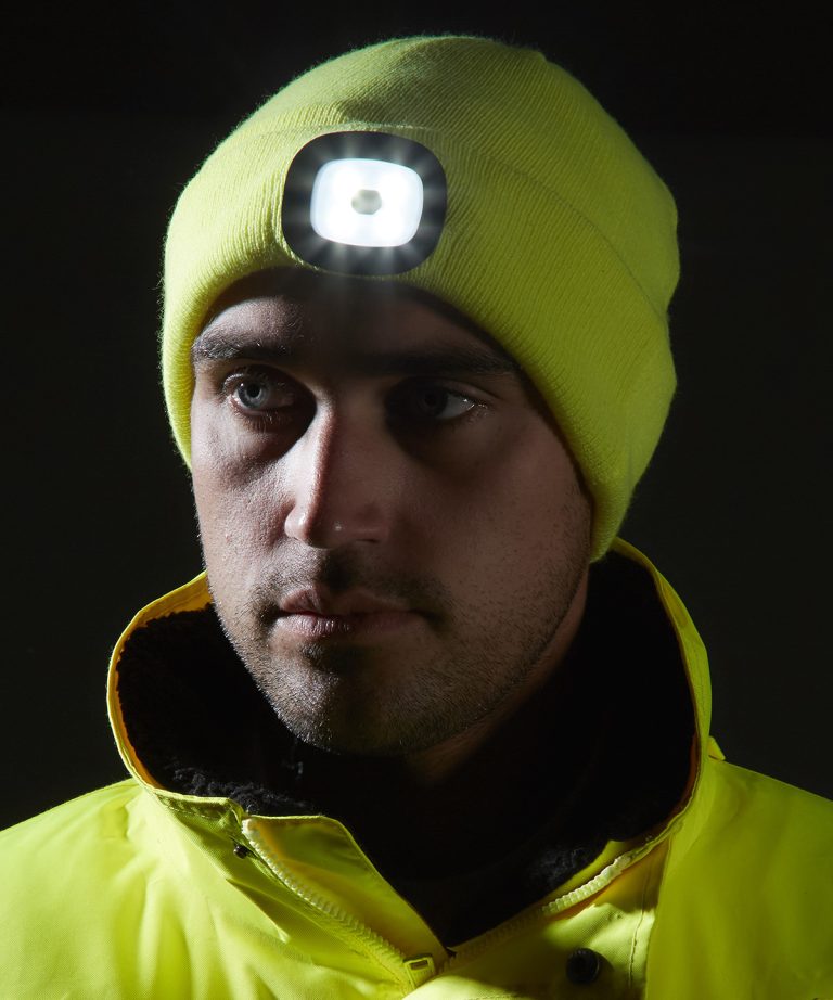 Portwest &#8211; Beanie Led Headlight Usb Rechargeable (B029) PW360, Vivid Promotion Workwear