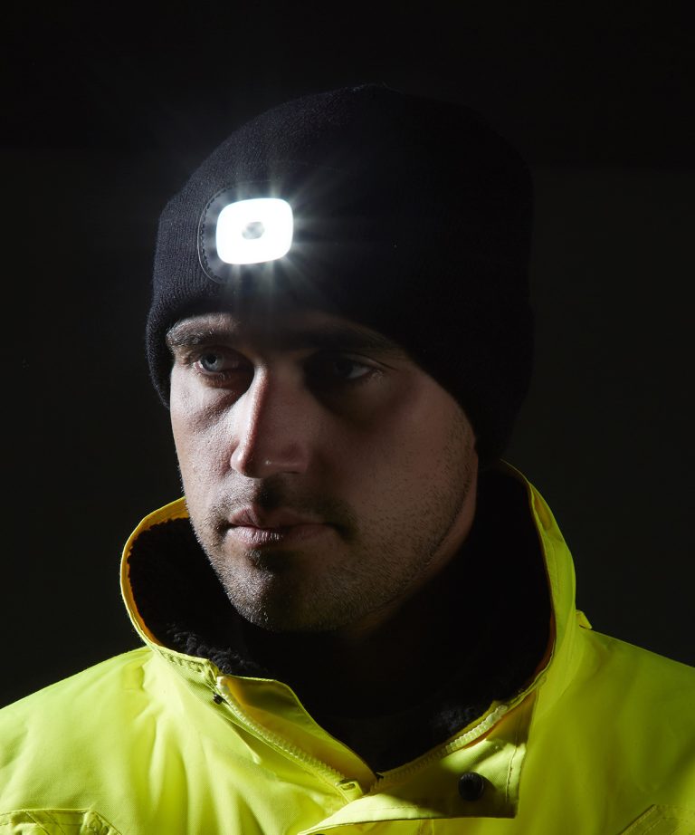 Portwest &#8211; Beanie Led Headlight Usb Rechargeable (B029) PW360, Vivid Promotion Workwear