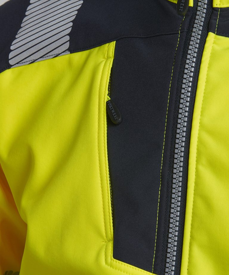 Alternative view of Portwest - Pw3 Hi - Vis Softshell Jacket (T402) PW366