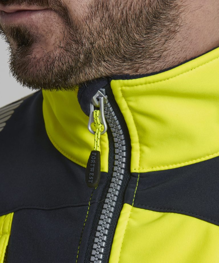 Portwest &#8211; Pw3 Hi &#8211; Vis Softshell Jacket (T402) PW366, Vivid Promotion Workwear