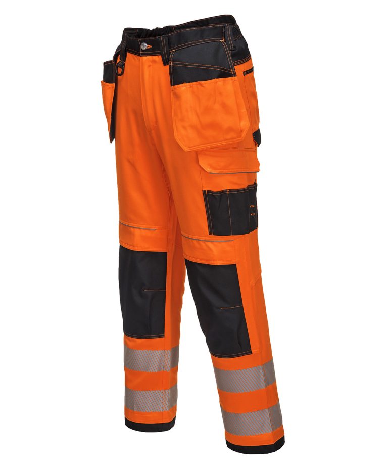 Portwest &#8211; Pw3 Hi-Vis Holster Work Trousers (T501) Regular Fit PW367, Vivid Promotion Workwear