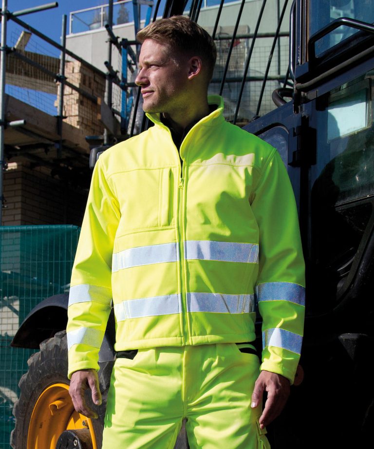 Alternative view of Result Safeguard - High - Viz Softshell Jacket R117A