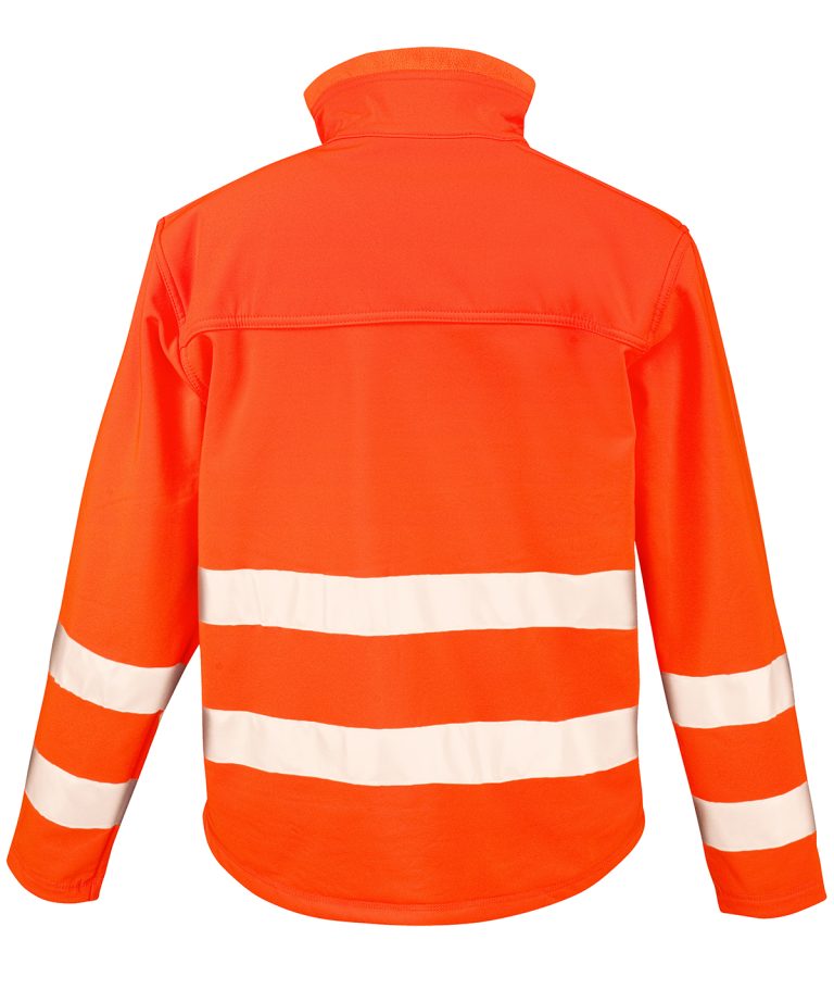 Result Safeguard &#8211; High &#8211; Viz Softshell Jacket R117A, Vivid Promotion Workwear