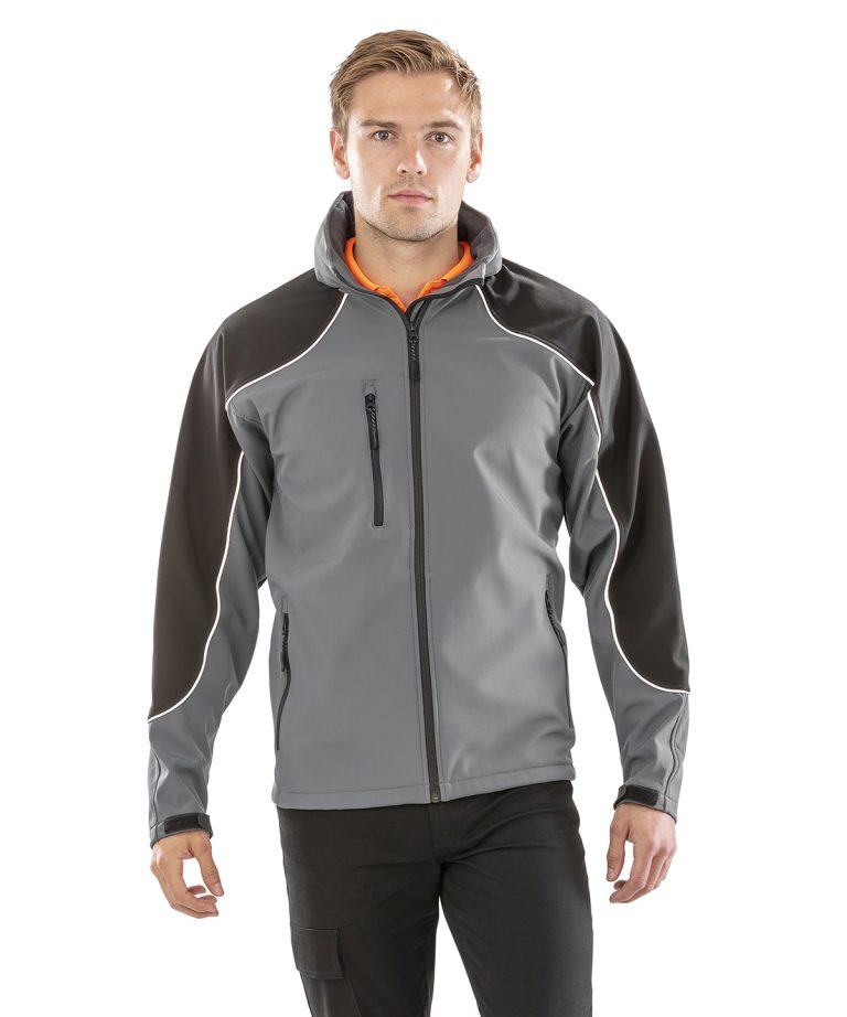 Alternative view of Result Workguard - Hooded Softshell Jacket R118A