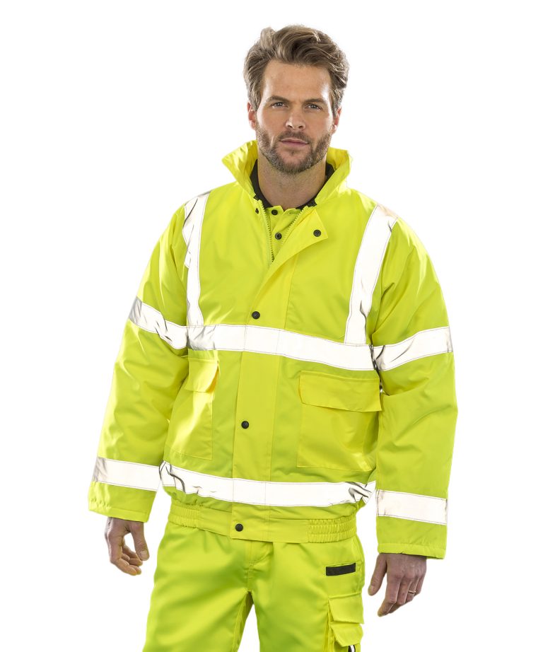 hi vis jacket for embroidery or print customisation
