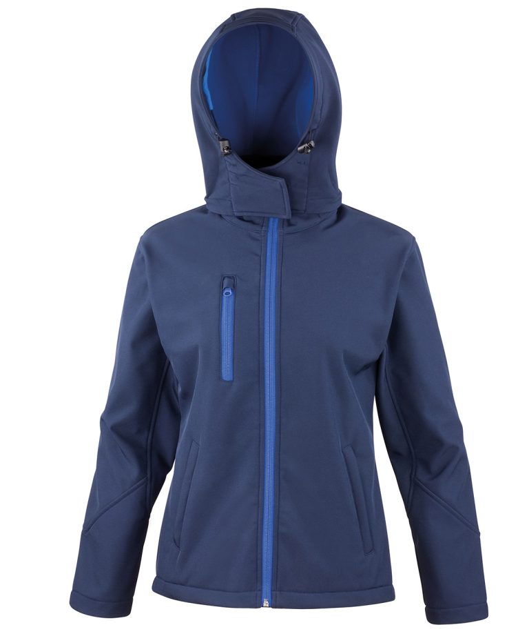 Result Core &#8211; Womens Core Tx Performance Hooded Softshell Jacket R230F, Vivid Promotion Workwear