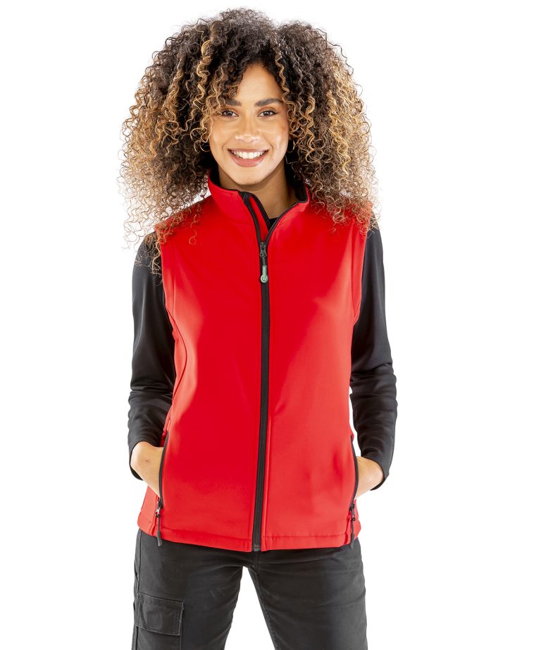 Result Core &#8211; Womens Printable Softshell Bodywarmer R232F, Vivid Promotion Workwear