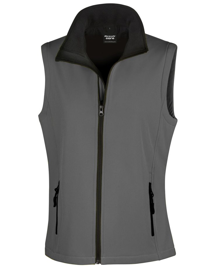 Result Core - Womens Printable Softshell Bodywarmer R232F