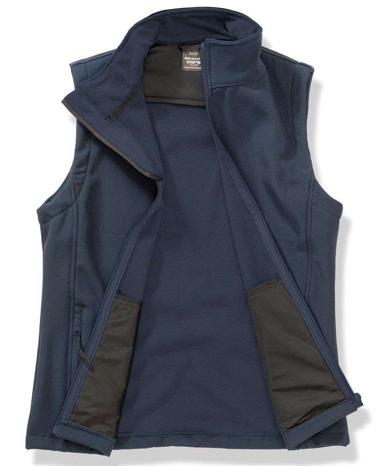 Result Core &#8211; Womens Printable Softshell Bodywarmer R232F, Vivid Promotion Workwear
