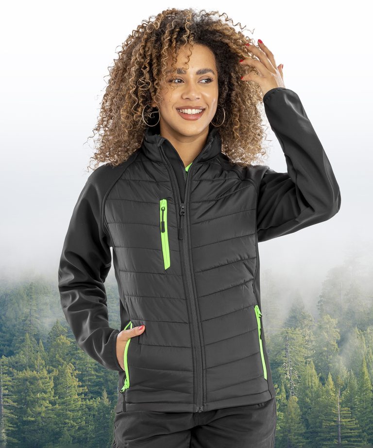 Result Genuine Recycled &#8211; Compass Padded Softshell Jacket R237X, Vivid Promotion Workwear