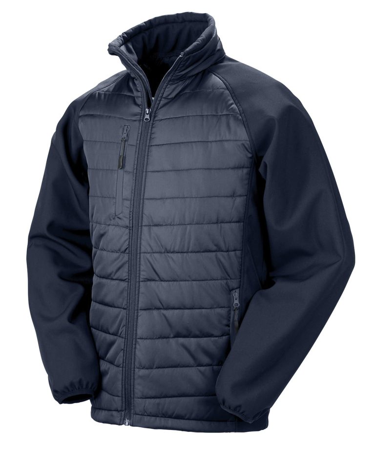 Result Genuine Recycled &#8211; Compass Padded Softshell Jacket R237X, Vivid Promotion Workwear