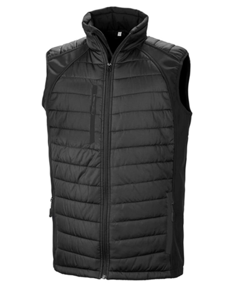 Result Genuine Recycled &#8211; Compass Padded Softshell Gilet R238X, Vivid Promotion Workwear
