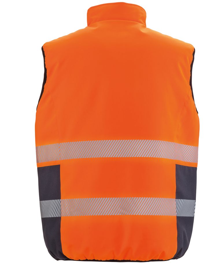 Result Safeguard &#8211; Reversible Soft Padded Gilet R332X, Vivid Promotion Workwear