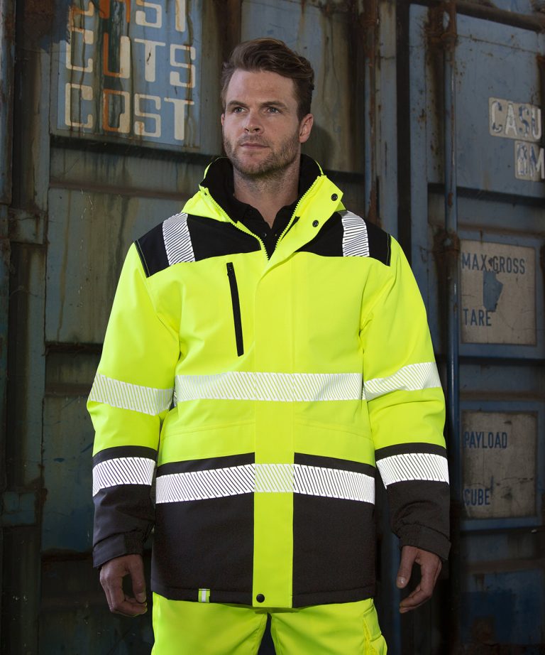 Alternative view of Result Safeguard - Printable Softshell Safety Coat R475X