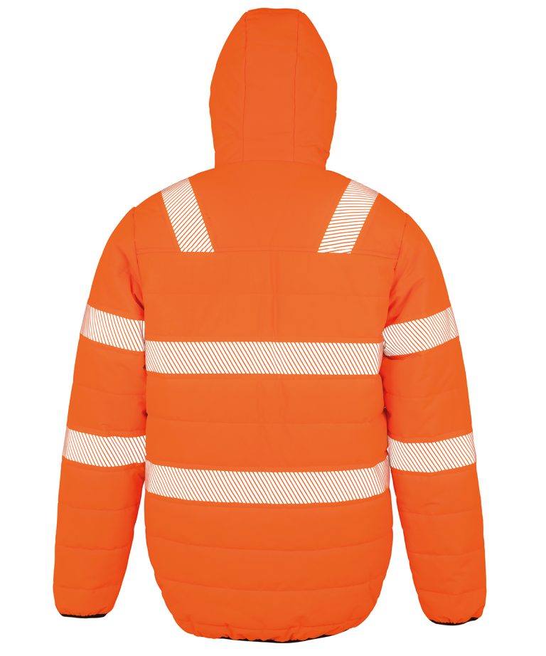 Result Genuine Recycled &#8211; Recycled Ripstop Padded Safety Jacket R500X, Vivid Promotion Workwear
