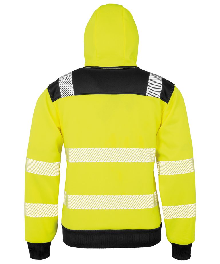 Result Genuine Zipped Safety Hooded Jacked R503X, Vivid Promotion Workwear