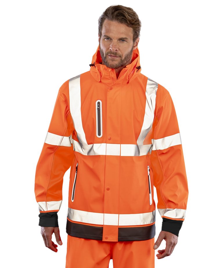 Result Genuine Recycled &#8211; Heavy Duty Prism Pu Safe And Dry Jacket With Recycled Backing R507X, Vivid Promotion Workwear