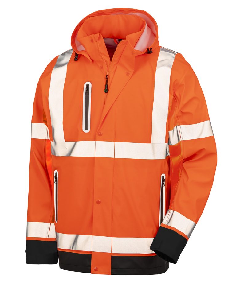 Result Genuine Recycled &#8211; Heavy Duty Prism Pu Safe And Dry Jacket With Recycled Backing R507X, Vivid Promotion Workwear