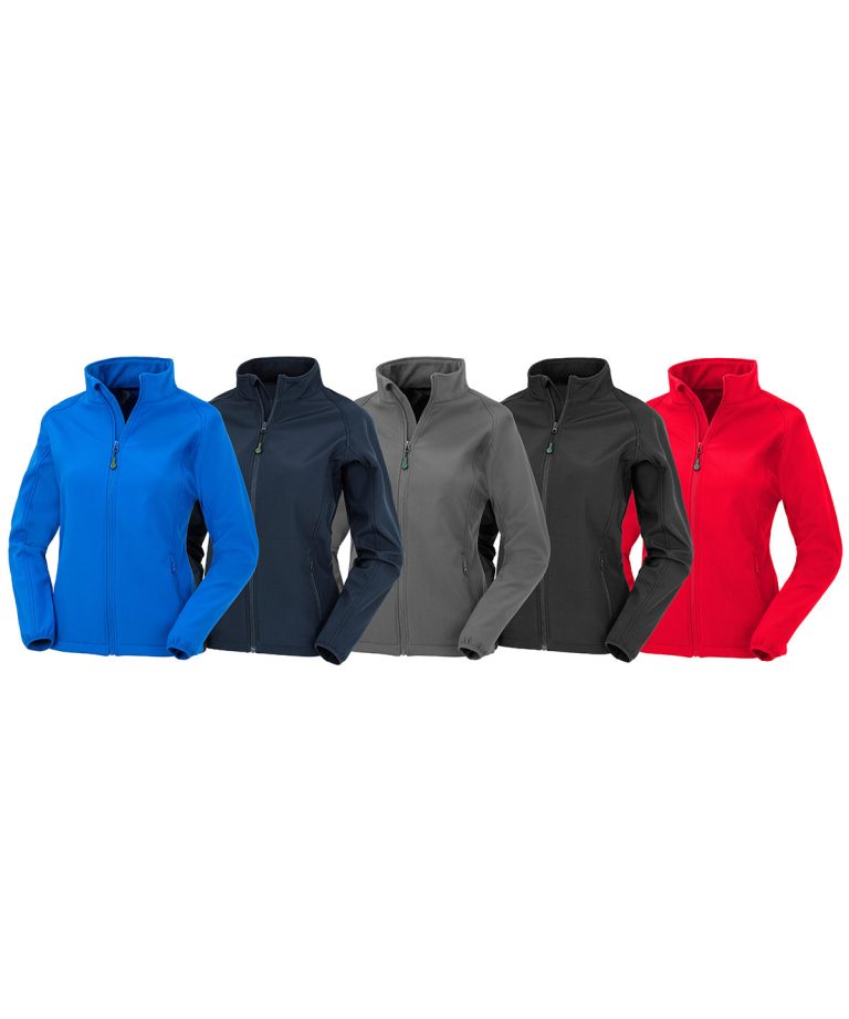 Result Genuine Recycled &#8211; Womens Recycled 2 &#8211; Layer Printable Softshell Jacket R901F, Vivid Promotion Workwear