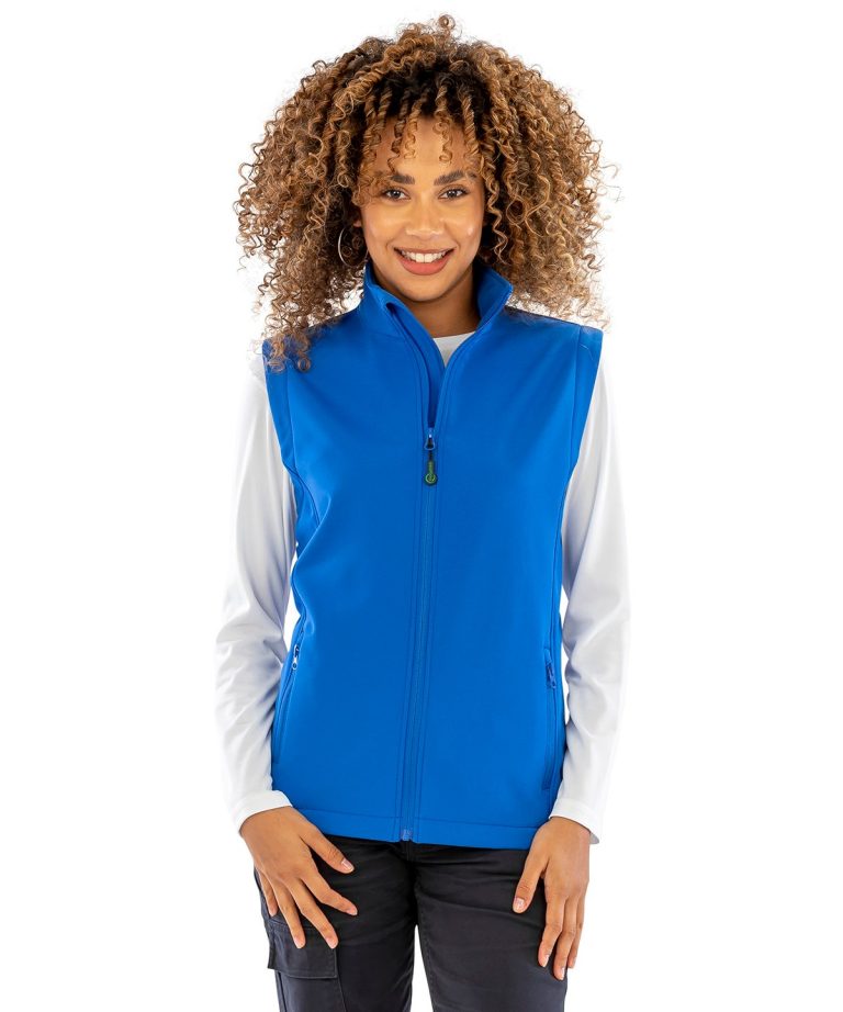 Result Genuine Recycled - Womens Recycled 2 - Layer Printable Softshell Bodywarmer R902F