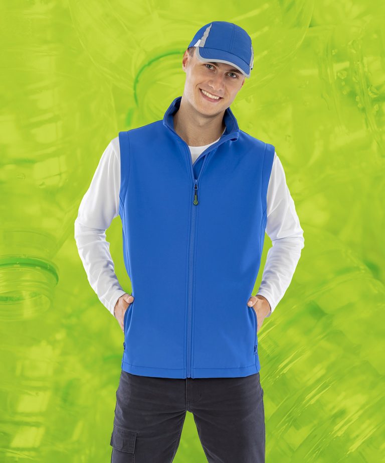 Result Genuine Recycled &#8211; Mens Recycled 2 &#8211; Layer Printable Softshell Bodywarmer R902M, Vivid Promotion Workwear