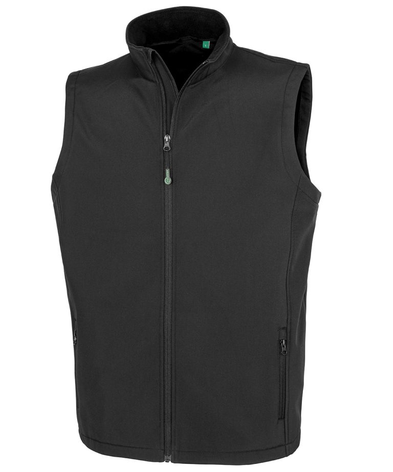 Result Genuine Recycled &#8211; Mens Recycled 2 &#8211; Layer Printable Softshell Bodywarmer R902M, Vivid Promotion Workwear
