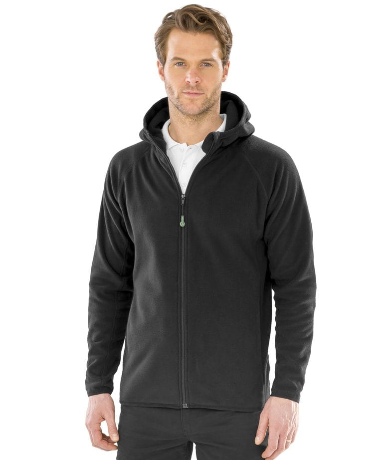 Result Genuine Recycled &#8211; Recycled Hooded Microfleece Jacket R906X, Vivid Promotion Workwear
