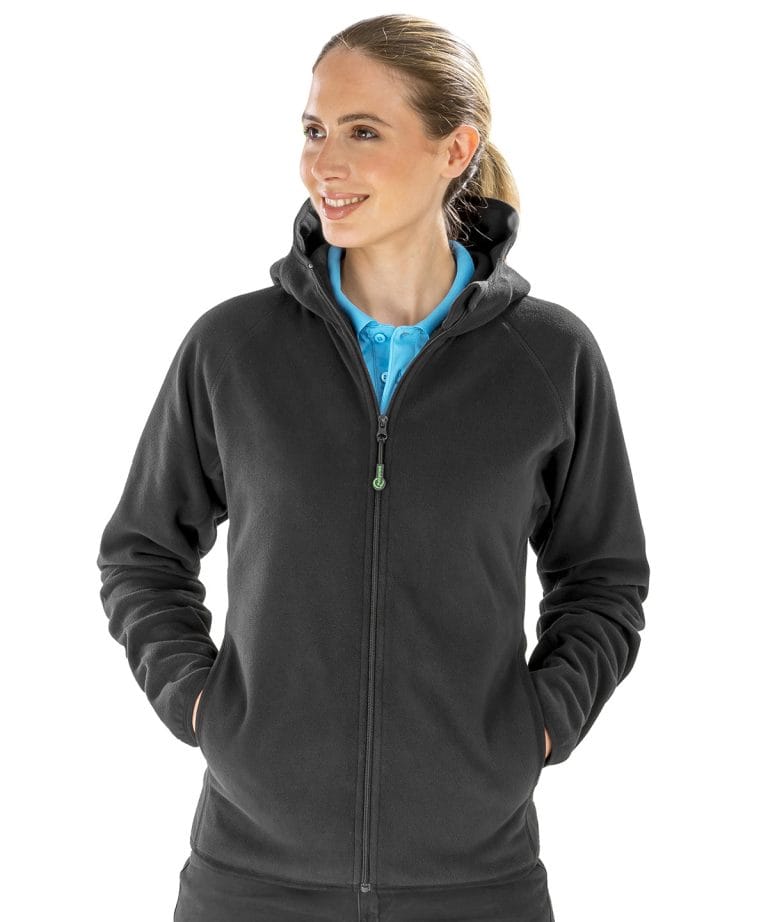 Alternative view of Result Genuine Recycled - Recycled Hooded Microfleece Jacket R906X