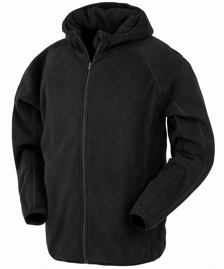 Result Genuine Recycled &#8211; Recycled Hooded Microfleece Jacket R906X, Vivid Promotion Workwear