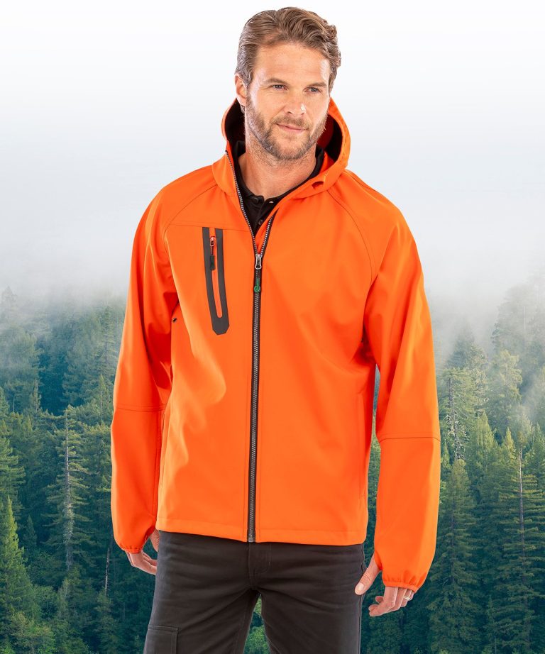 Alternative view of Result Genuine Recycled - 3 Layer Recycled Printable Casual Hooded Softshell R909X