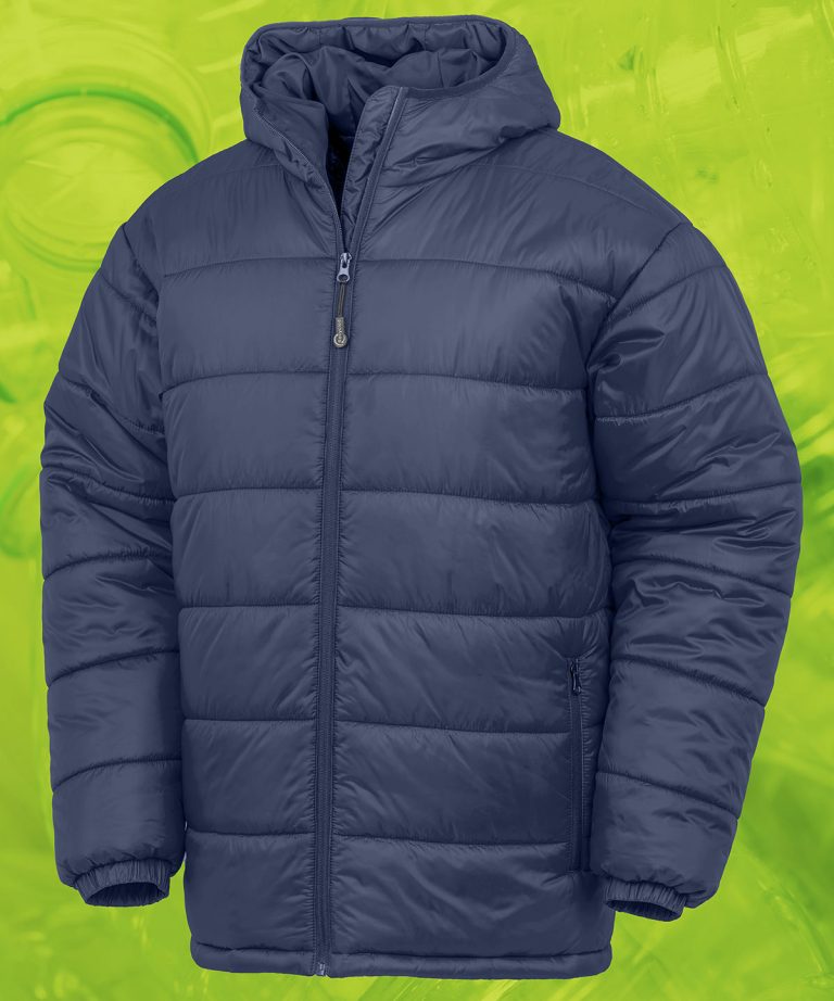 Result Genuine Recycled &#8211; Recycled Hooded Padded Parka R910X, Vivid Promotion Workwear
