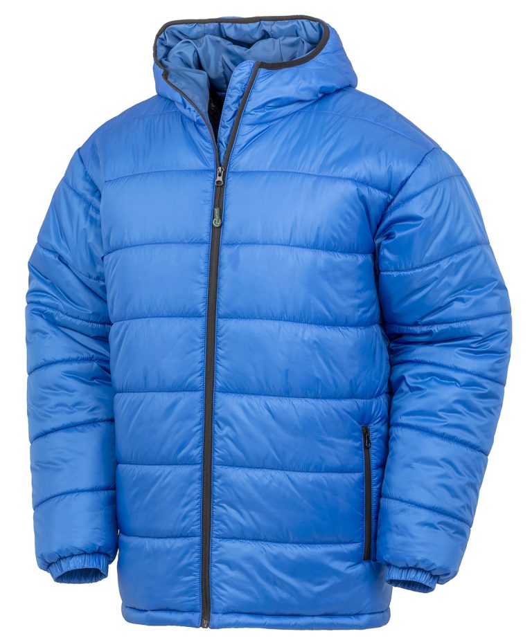 Result Genuine Recycled &#8211; Recycled Hooded Padded Parka R910X, Vivid Promotion Workwear