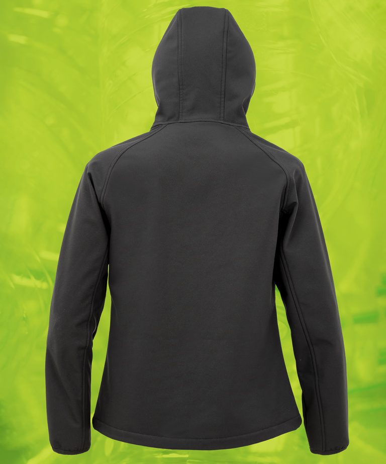Result Genuine Recycled &#8211; Womens Recycled 3 &#8211; Layer Printable Hooded Softshell R911F, Vivid Promotion Workwear