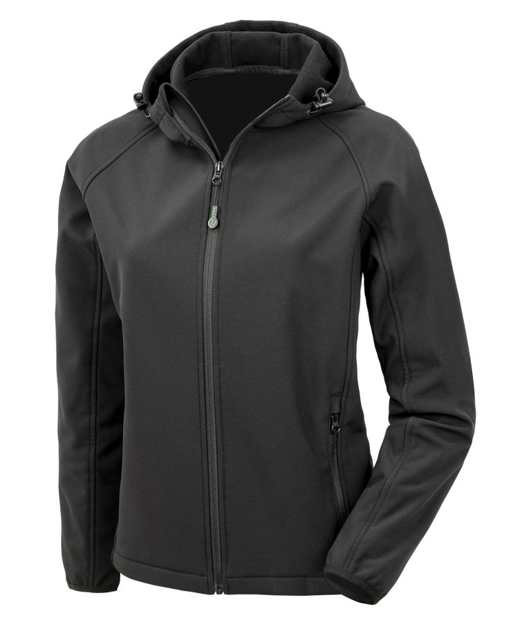 Result Genuine Recycled &#8211; Womens Recycled 3 &#8211; Layer Printable Hooded Softshell R911F, Vivid Promotion Workwear