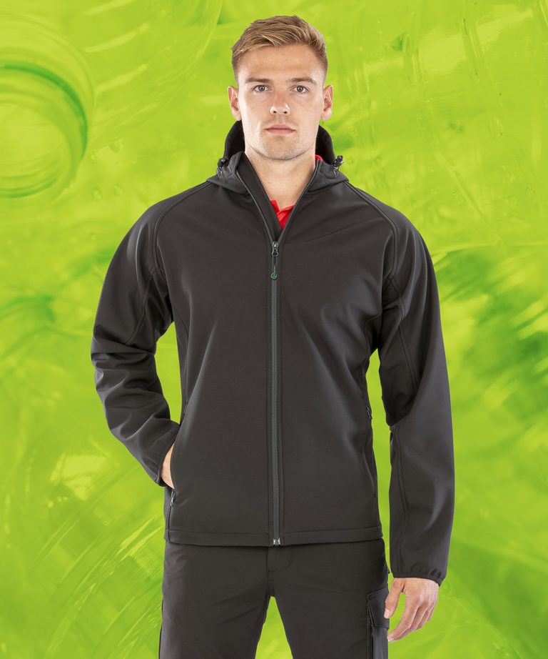 Result Genuine Recycled - Recycled 3 Layer Printable Hooded Softshell R911M