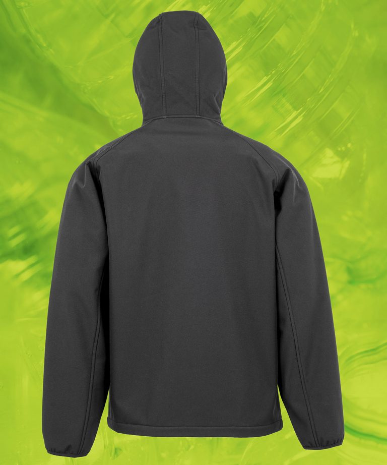 Result Genuine Recycled &#8211; Recycled 3 Layer Printable Hooded Softshell R911M, Vivid Promotion Workwear
