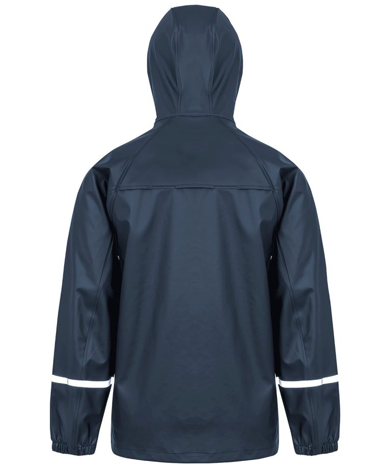 Result Genuine Recycled &#8211; Prism Pu Waterproof Jacket With Reflective Bands And Recycled Backing R915X, Vivid Promotion Workwear