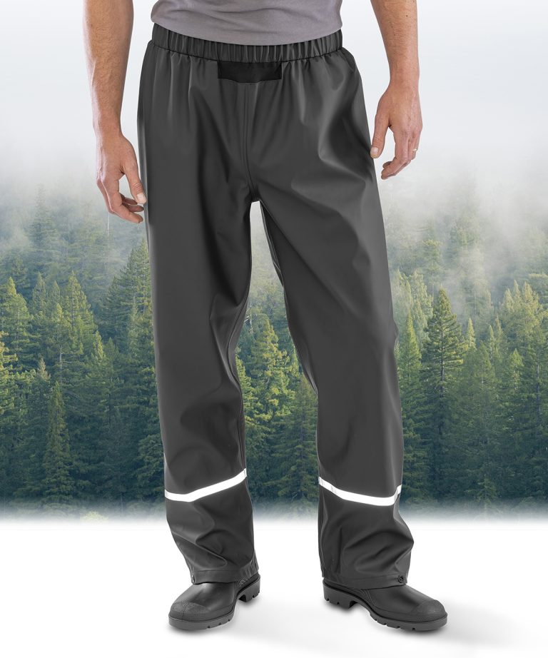Result Genuine Recycled &#8211; Prism Pu Waterproof Trousers With Reflective Bands And Recycled Backing R916X, Vivid Promotion Workwear