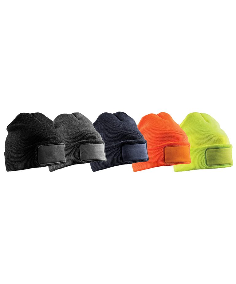 Result Winter Essentials &#8211; Double &#8211; Knit Thinsulate Printers Beanie RC34X, Vivid Promotion Workwear