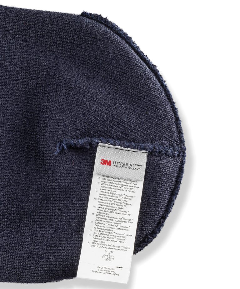Result Winter Essentials &#8211; Double &#8211; Knit Thinsulate Printers Beanie RC34X, Vivid Promotion Workwear