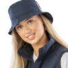 Result Headwear - Deluxe Washed Cotton Bucket Hat With Side Mesh Panels RC45X