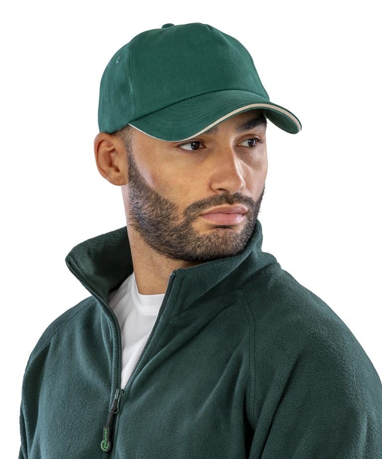 Alternative view of Result Headwear - Brushed Coton Printers| Embroiderers Cap With Sandwich Peak RC50X