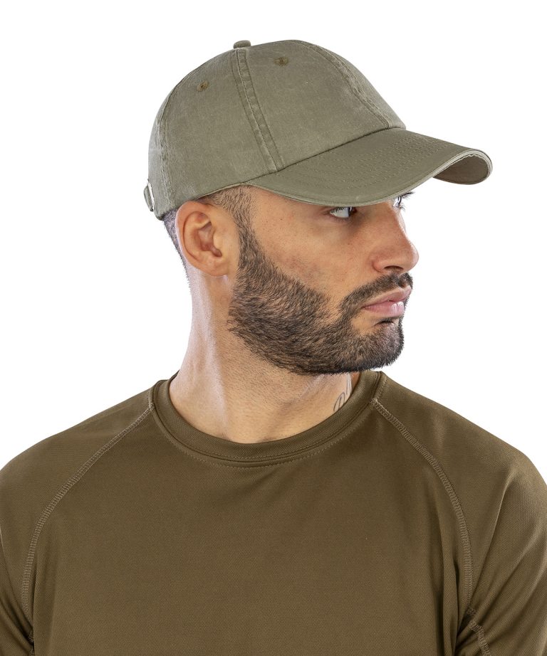 Alternative view of Result Headwear - Washed Fine Line Cotton Cap With Sandwich Peak RC54X