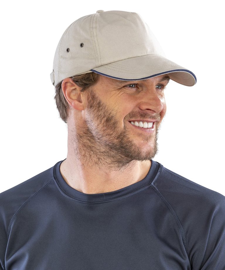Result Headwear - Printers Plush Cotton 5 - Panel Cap RC72X