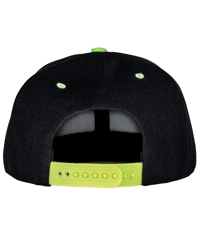 Result Headwear &#8211; Bronx Original Flat Peak Snapback Dual Colour Cap RC82X, Vivid Promotion Workwear